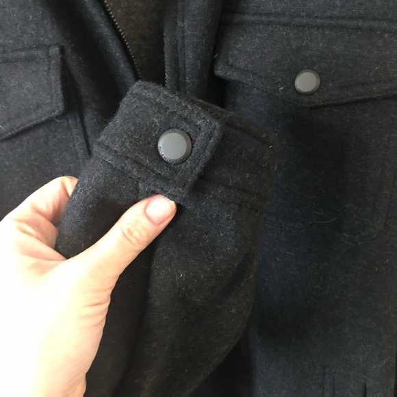 London Fog Mens Camden Wool Blend Jacket in Black - Size XXL - Picture 4 of 9